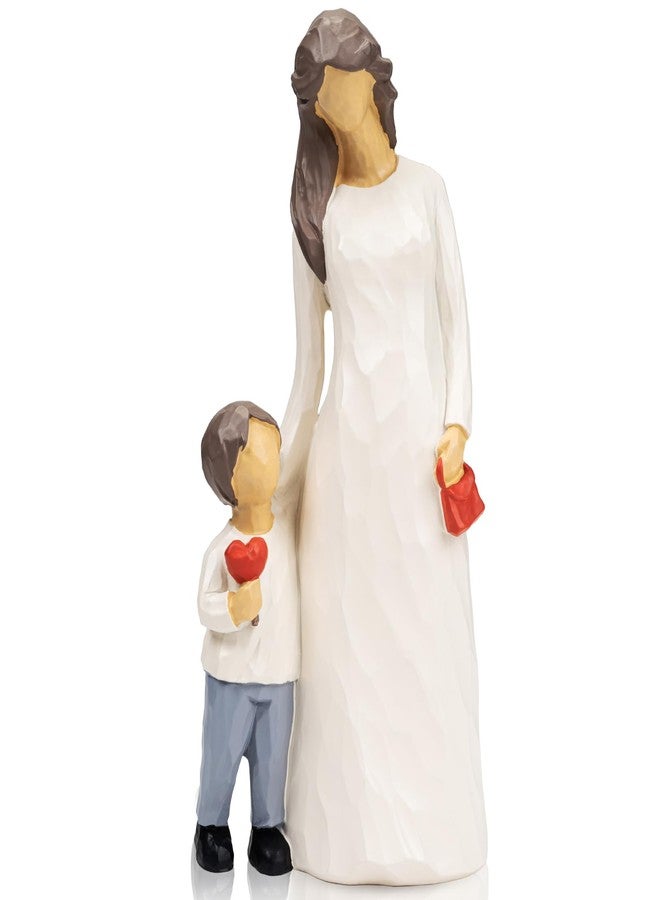 kullder Mother and Son Figurines Statues, Mom Gifts from Son, Mother of The Groom Gift, Mothers Day, Christmas, Birthday Gifts for Mom, Boy & Moms Sculptures, Memorial Gift for Loss of Child - Image 1