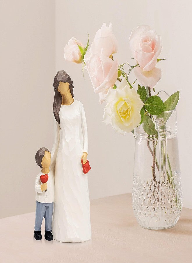 kullder Mother and Son Figurines Statues, Mom Gifts from Son, Mother of The Groom Gift, Mothers Day, Christmas, Birthday Gifts for Mom, Boy & Moms Sculptures, Memorial Gift for Loss of Child - Image 3