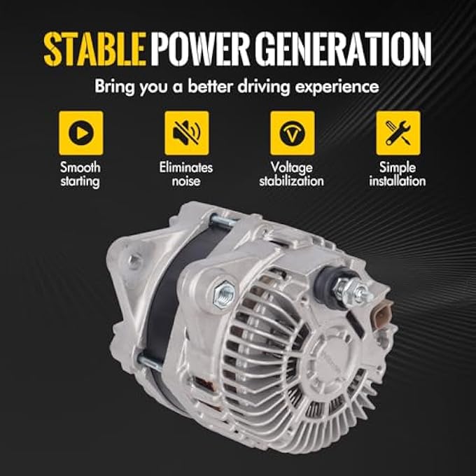 KUSATEC 4801490AA New Alternator Compatible with Dodge Journey 2009 2010 2011 2012 2013 2014 2015 2016 2017 2018 2019 2020; 12V 160A Replacement OE# 11440N A2TX0281 - Image 3