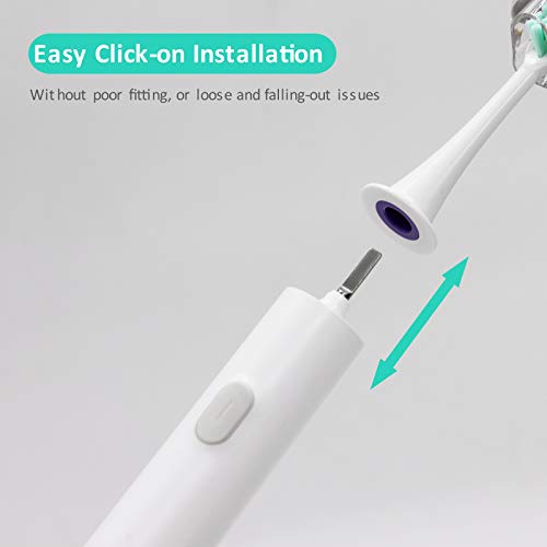 TriLink Replacement Toothbrush Heads Compatible with Xiaomi Mijia/Mi Home T300 T500 T700 Series Sonic Electric Brush Handles(6-Pack) - Image 3