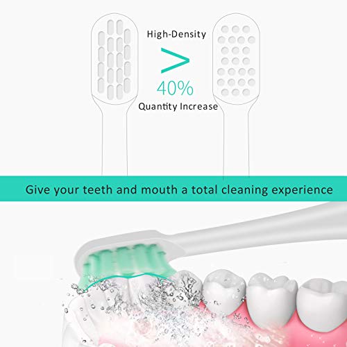TriLink Replacement Toothbrush Heads Compatible with Xiaomi Mijia/Mi Home T300 T500 T700 Series Sonic Electric Brush Handles(6-Pack) - Image 5