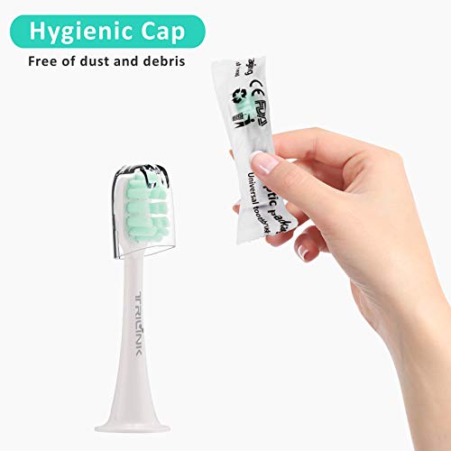 TriLink Replacement Toothbrush Heads Compatible with Xiaomi Mijia/Mi Home T300 T500 T700 Series Sonic Electric Brush Handles(6-Pack) - Image 4