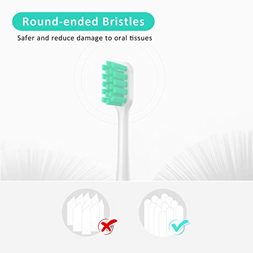 TriLink Replacement Toothbrush Heads Compatible with Xiaomi Mijia/Mi Home T300 T500 T700 Series Sonic Electric Brush Handles(6-Pack) - Image 2