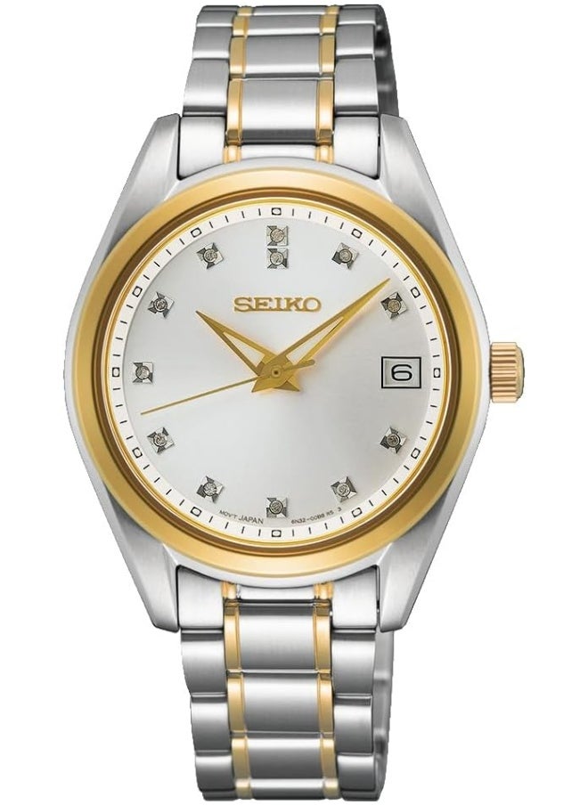 Seiko SUR582P1 Women's Analogue Quartz Watch with Stainless Steel Strap 