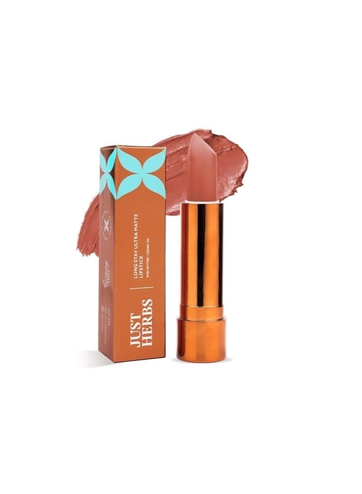 جاست هيربز مجموعة "جست هيربز" (Just Herbs) المكونة من: أحمر شفاه "ألترا مات" (Ultra Matte) بتركيبة مطفية (درجة Nude Nectar) بوزن 4 جم، ومرطب شفاه ملون لتفتيح الشفاه الداكنة بمعامل حماية SPF 20+ (درجة Cherry) بوزن 4 جم. - Image 3