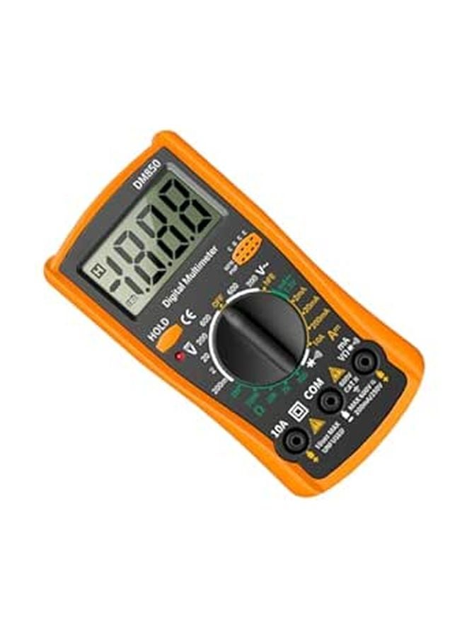Handheld Digital Multimeter Dm850 Yellow Voltage Current Resistance Tester for Home and Industrial Use - Image 1