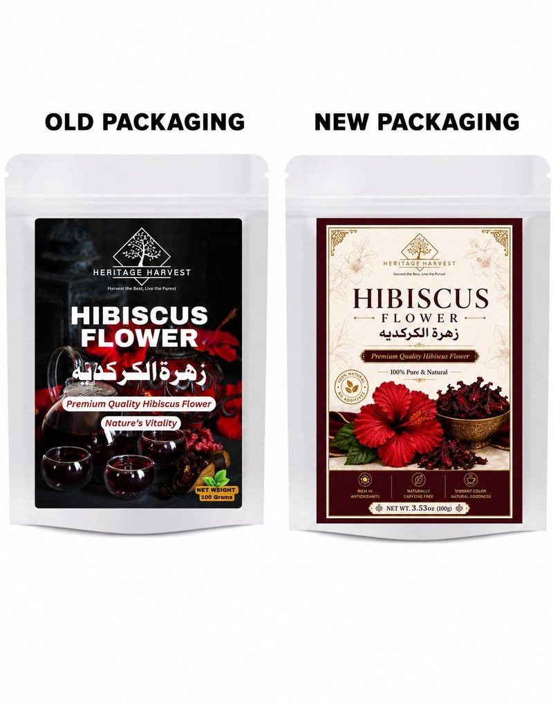 HERITAGE HARVEST Hibiscus Flower – Natural Hydration, Immune Boost, and Digestive Support in Nutrition Drinks, Loaded with Antioxidants, Vitamins, and Minerals for Enhanced Vitality and Overall Wellness. - Image 2
