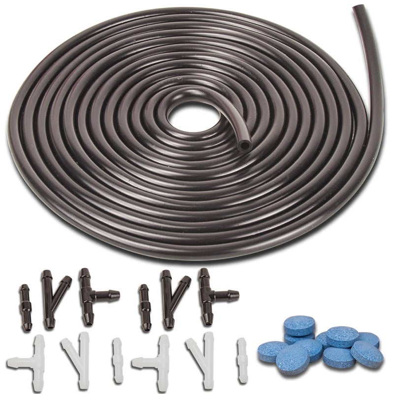 awave bloom Windshield Washer Hose Kitincludes 4 Meter Washer Fluid Hose and 12 Pcs Hose Connectors for Car Windshield Washer Nozzle Installation10 Pcs Car windshield washer fluid Tablets - Image 3
