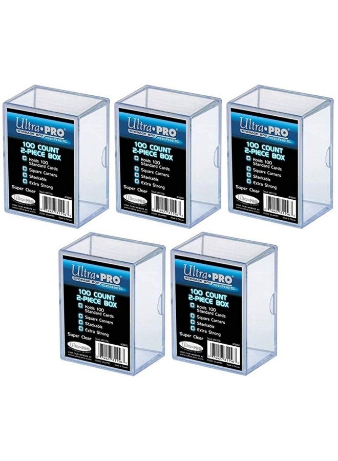 Ultra Pro Pack Of 5 - 100 Count 2 Piece Storage Box 