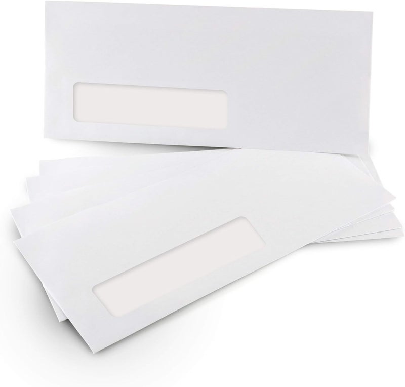 Aimoh #10 Single Left Window Envelopes -Gummed Closure -Size 4-1/8x9-1/2 Inches -24LB-500 Count(35410) - Image 2