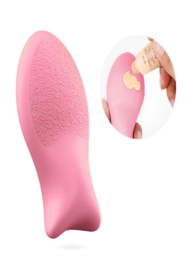 Gleva New Silicon Makeup Sponge Jelly Puff, Make Up Sponge Tool For Beauty Accessories, Cosmetic Puff for Girls & Women's (Pink) - Image 1