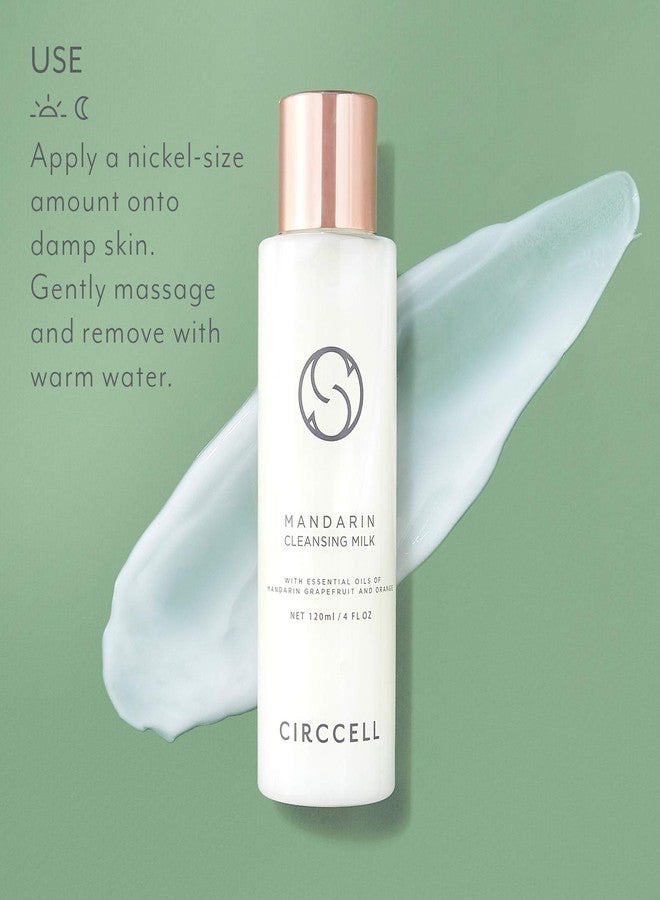 CIRCCELL Mandarin Cleansing Milk - Hydrating & Brightening Face Cleanser with Fruit Extracts -Anti-Aging Facial Cleanser - Rich, Creamy Cleansing Milk Removes Makeup - Suitable for All Skin Types - Image 5