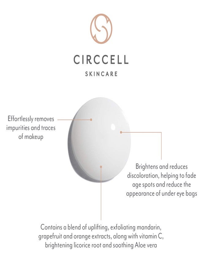 CIRCCELL Mandarin Cleansing Milk - Hydrating & Brightening Face Cleanser with Fruit Extracts -Anti-Aging Facial Cleanser - Rich, Creamy Cleansing Milk Removes Makeup - Suitable for All Skin Types - Image 3