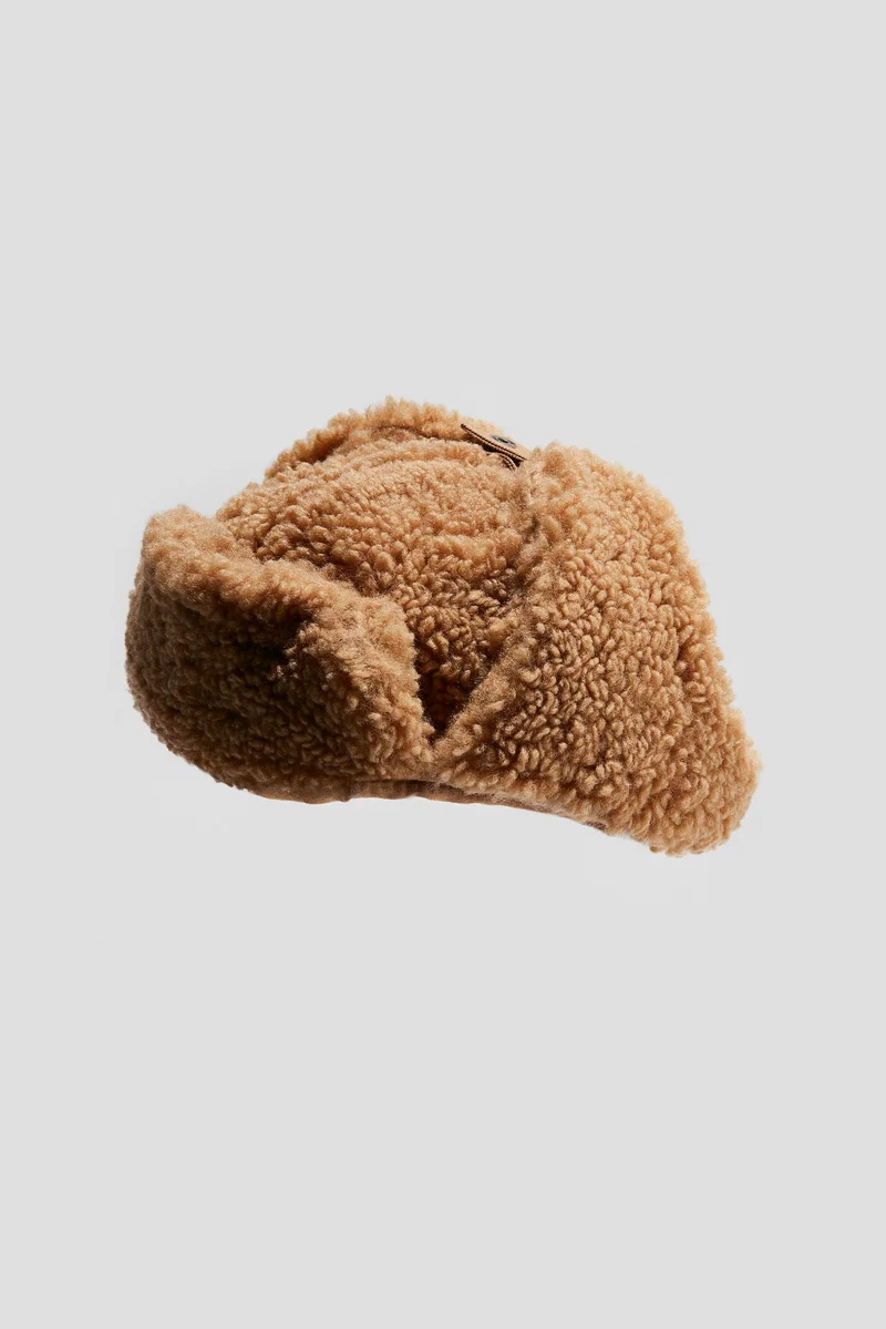 H&M Teddy earflap hat