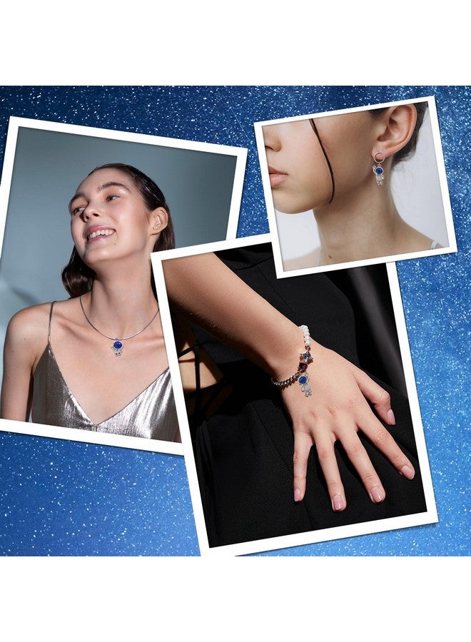 TXIN 11 Styles Spaceman Charms, 22PCS Astronaut Pendants Cute Space Stars Moon Decorative Bag Charms Alloy Cute Galaxy Crafts Charms for Bracelets, Jewelry Making, Necklace, Earrings - Image 4