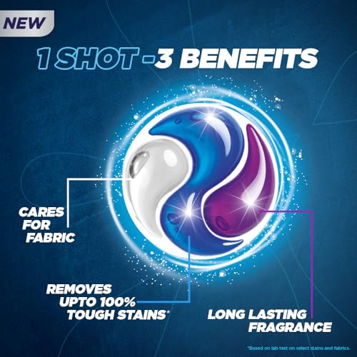 Surf excel Excel 3 in 1 Smart Shots Unit Dose Liquid Detergent Pack of 28 Count for Both Front Load and Top Load Washing Machines|| (28 U x 19.9 g) - Image 4