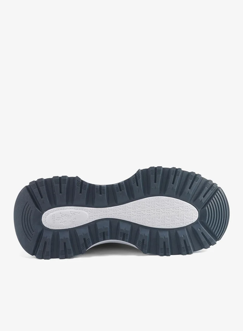 U.S. Polo Assn. Navy Men's Navy Sneakers with Bold Side Logo Shoes - Sporty Design Shoes for Effortless Everyday Styling for Men | Best Price UAE