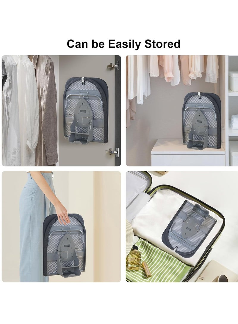 XiuWoo Foldable Table Top Ironing Board, Compact Folding Steam Iron Table with Iron Rest, Non-Slip Folding Legs, Lightweight, Space-Saving,Cotton Cover, Ideal for Travel & Small Spaces - Image 3