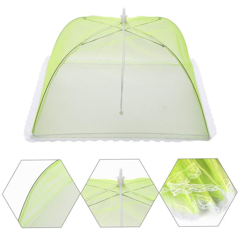 Mishrit PopUp Mesh Screen Net Umbrella Reusable and Collapsible Food Cover Tent Pack of 2 - Image 3