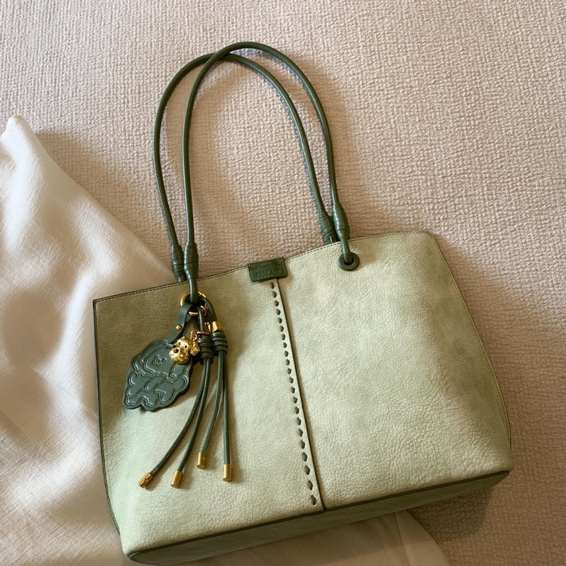 Nanfeng Bag Chio2Nd Bread Puppy Lime Tote Bag Large Capacity Portable Shoulder Bag For Women - Image 1