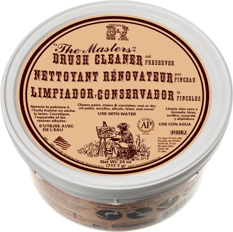 General's General Pencil 103-BJ The Masters Brush Cleaner and Preserver Tub, 24-Ounce - Image 1