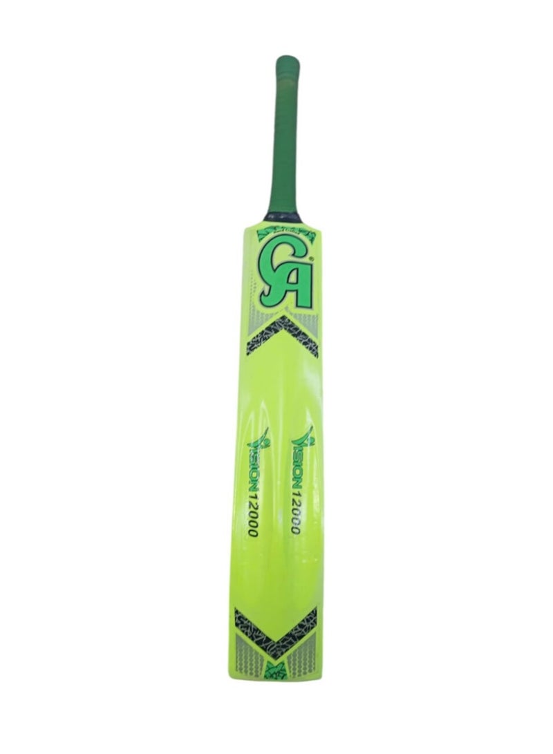 CA Vision 12000 Tennis Ball - Tape Ball Cricket Bat With Cover - Image 1