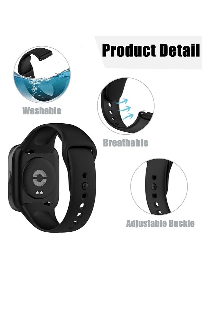 Silicone Strap Compatible with Redmi Watch3 Lite/Redmi Watch 3 Active, Replacement Watch Strap, Quick Change Wristband for Redmi Watch3 Lite/Redmi Watch 3 Active - Image 3