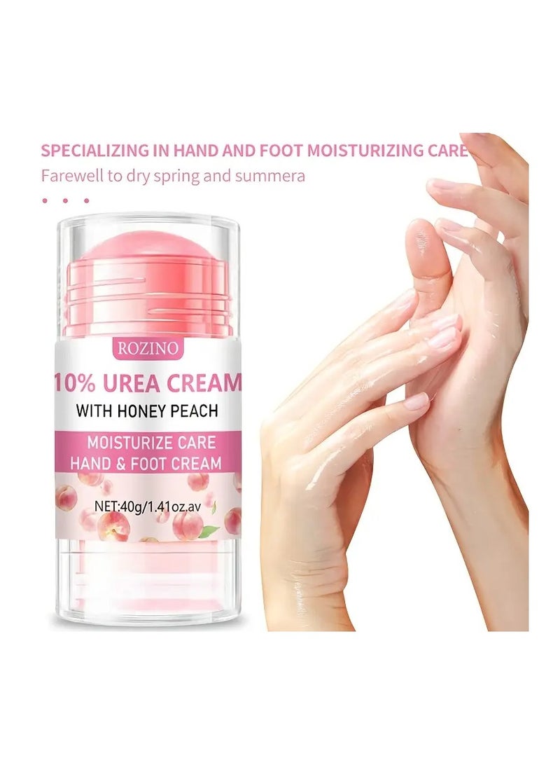 Rozino Urea Hand & Foot Cream Stick - 41.1g, Hydrating & Moisturizing with Salicylic Acid and Coconut Oil, Long-Lasting Fragrance, Hypoallergenic for All Skin Types - Image 1