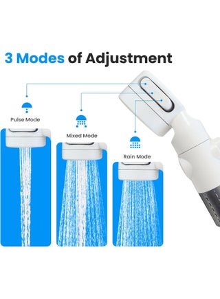 Portable Camping Shower Outdoor Camp Shower Pump,Upgrade Rechargeable Electric Shower Pump with Intelligent Digital Display Multiple Spray Modes for Camping, Hiking, Traveling,RV - view 5