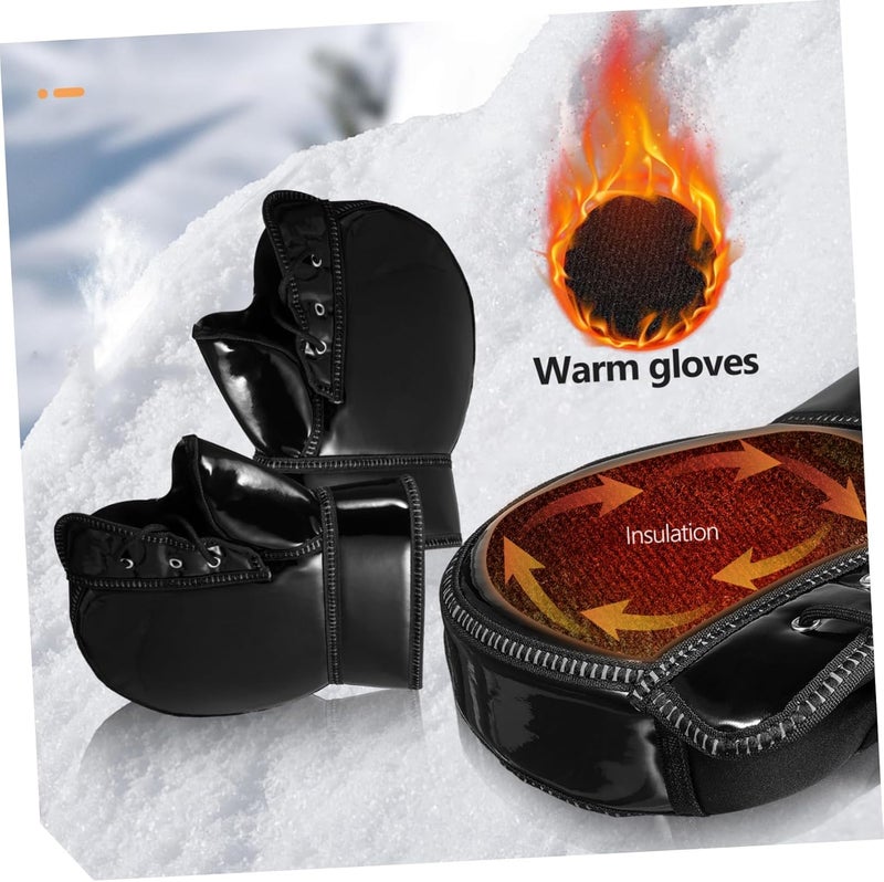 Gatuida 1pair Windproof Handlebar Muffs for Motorcycles and Scooters Insulated Hand Gloves Easy to Install Weatherproof for Cold Weather Riding - Image 3