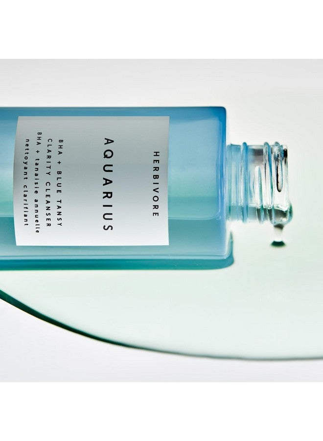 HERBIVORE Aquarius BHA + Blue Tansy Clarity Cleanser - Deep Cleansing, Gentle Exfoliation for Oily-Combination Skin, Plant-Based, Vegan, Cruelty-free, 3.3 oz - Image 3