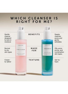 HERBIVORE HERBIVORE Aquarius BHA + Blue Tansy Clarity Cleanser - Deep Cleansing, Gentle Exfoliation for Oily-Combination Skin, Plant-Based, Vegan, Cruelty-free, 3.3 oz  - Image 5
