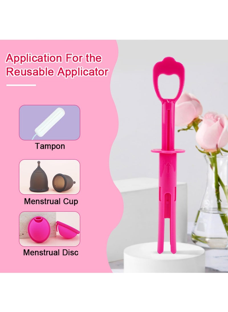 A.M - Applicator for Menstrual Cup And Tampon Make Insertion Removal Easy Menstruation Cup And Tampon Inserter Compatible with Most Period Cups And Tampons Reusable Period Cup Applicator And Easy To Use - Image 1