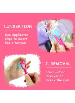 A.M Applicator for Menstrual Cup And Tampon Make Insertion Removal Easy Menstruation Cup And Tampon Inserter Compatible with Most Period Cups And Tampons Reusable Period Cup Applicator And Easy To Use  - Image 3