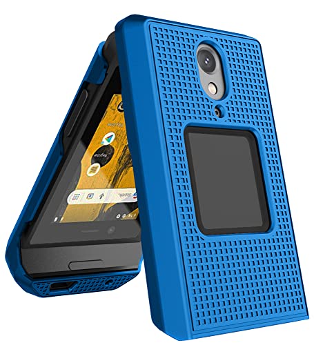 Nakedcellphone غطاء هاتف نيكيدسيلفون لهاتف CAT S22 القابل للطي، غلاف صلب نحيف - أزرق كوبالت - Image 4