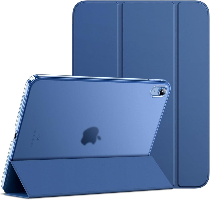 MOCA Case for iPad (A16) 11th Generation 11 Inch 2025 10th Generation 2022 iPad 10.9 Inch Slim Stand Hard Shell Back Protective Smart Cover for 10.9” iPad 10th 2022 Release A2696 A2757 A2777 (Navy) - Image 1
