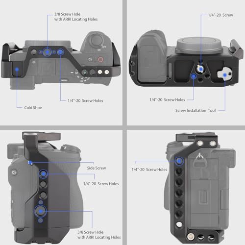 Leftfoto A6700 Camera Cage with Arca Base & Built-in Quick Release Plate for Sony a6700 - Durable Protective Frame Rig with ARRI Threads for Arca-Type Mounting. - Image 3
