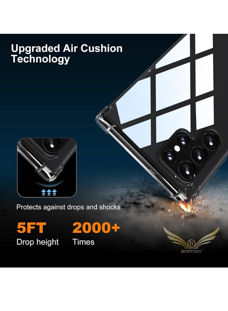 "Crystal Clear TPU Bumper Case for Samsung Galaxy S22 Ultra 5G - Shockproof Protective Cover with Air Cushion Technology" - Image 5