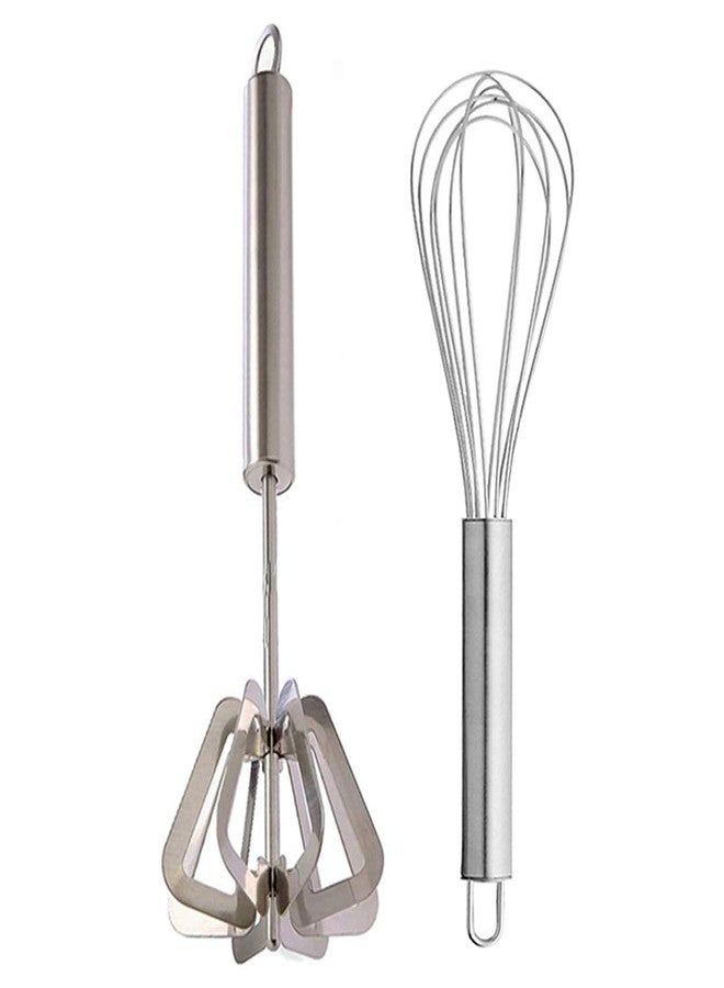 JISUN Stainless Steel Hand Blender/Mathani & Egg Whisk/Egg Beater/Steel Whisk Kitchen Tool Set - Image 1