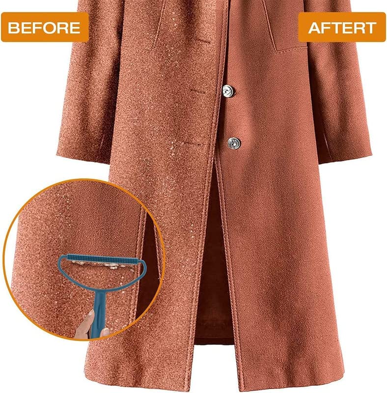 PRO ROOP Portable Lint Remover at HomeUse for Removing Lint Dust in Furniture and Wool Clothes Sweater CarpetWoolen Fabrics Brush Sticky Lint Roller with Long Handlelint RemoverBlue - Image 5