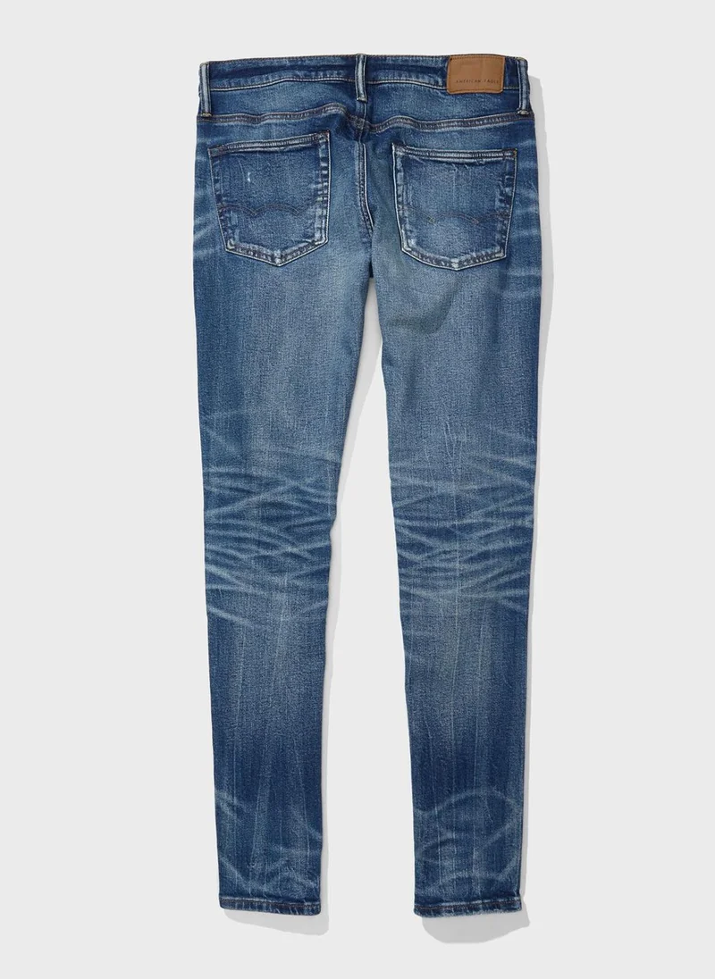 امريكان ايجل Distressed Skinny Fit Jeans