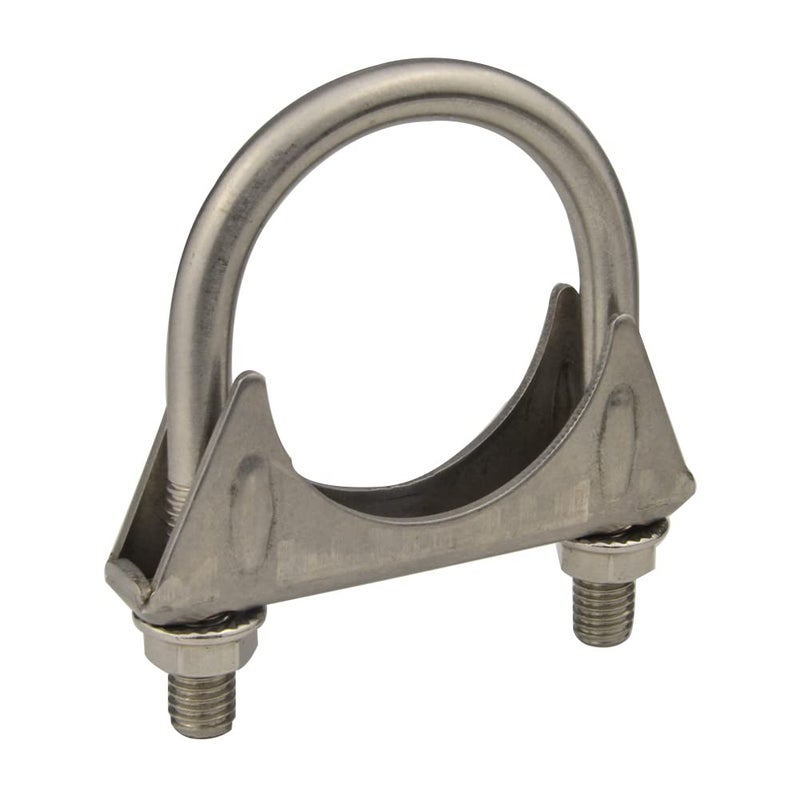 Heavy Duty 2125 2 18 InchExhaust Tail Pipe Stainless Steel Saddle Style UBolt Muffer Clamps