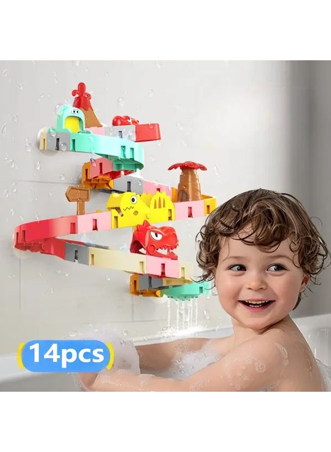 Interactive Dinosaur Water Track Sprinkler Toy 1 Set With Rotating Music Bath Fun - Image 2