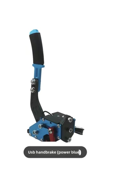Applicable Dust Racing Plan G27 Speed Magic Game G29 Racing Simulator USB Drive-free Game Handbrake-Product Color:Hb02 Blue Tableless Fixed Clamp