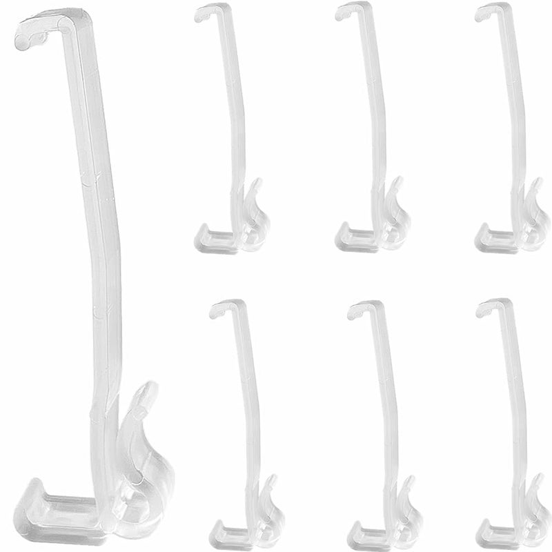 Valance Clips 10pcs 314 Window Blinds Hidden Clip Clear Plastic for Horizontal Blinds Valance Retainer Holder