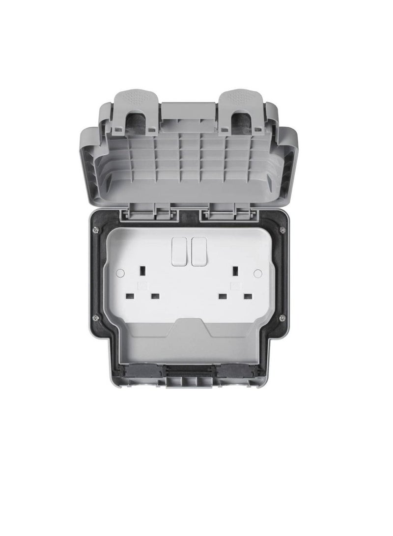 ام كي MK Masterseal Plus K56482RY 13 amp 2-Gang  مقبس التبديل - Image 3