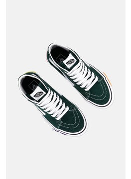 VANS Kids Girl Sk8 Hi Tapered Lace Up Outdoor Shoes, Green  - Image 4