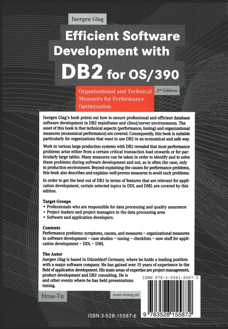 Efficient Software Development with DB2 for OS/390: Organizational and Technical Measures for Performance Optimization - Image 2