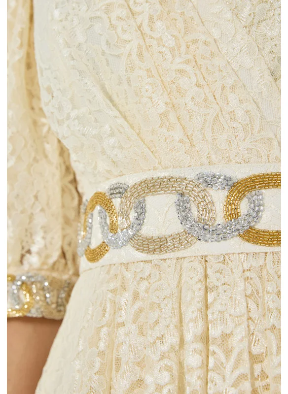 Amri Embellished Lace Dress