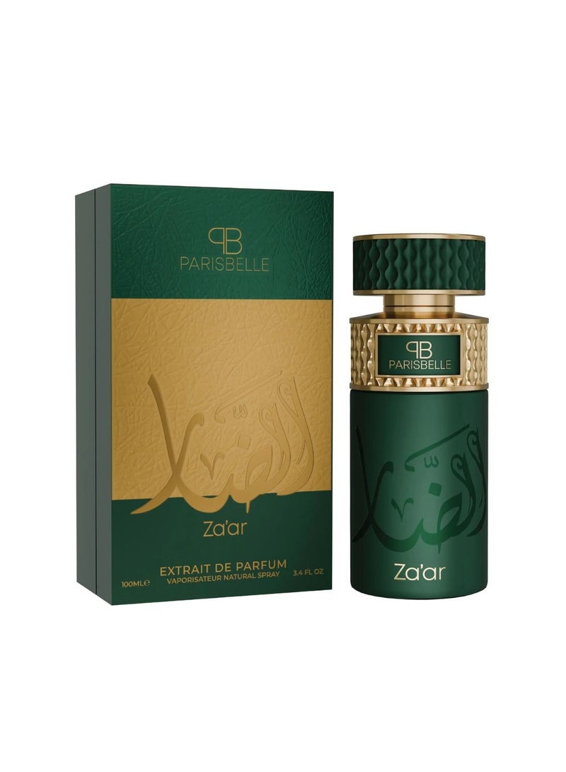 Parisbelle ZAAR Extrait de Parfum 100ml Unisex Luxury Long Lasting Fruity Aquatic Fragrance - Image 3